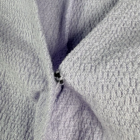 Madewell Texture & Thread Wrap Dress Women's S Lavender Textured Knit - Picture 5 of 10